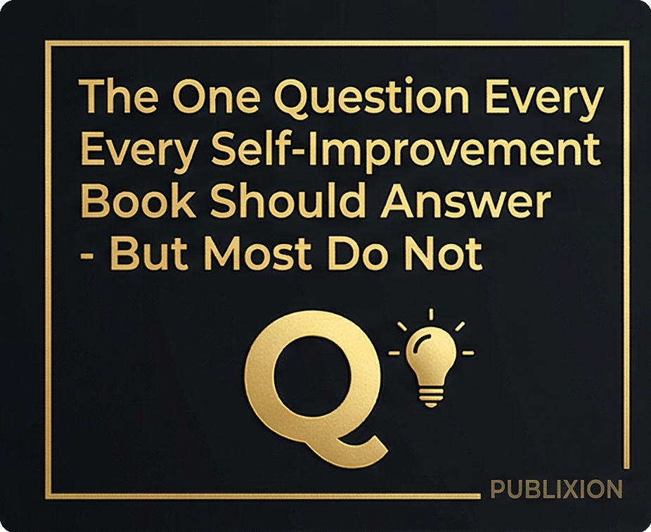The One Question Every Self-Improvement Book Should Answer But Most Do Not